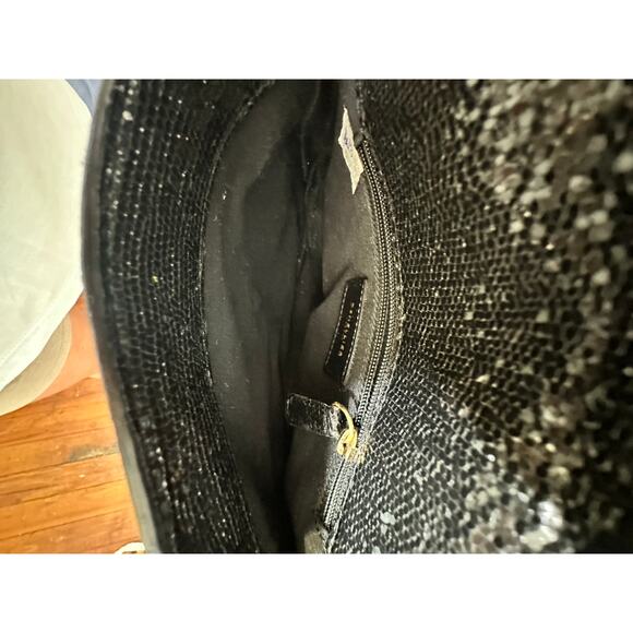 DEMELLIER Women's Black Gold Chain Strap Diamond Details Mini London Bag Purse - Picture 11 of 16